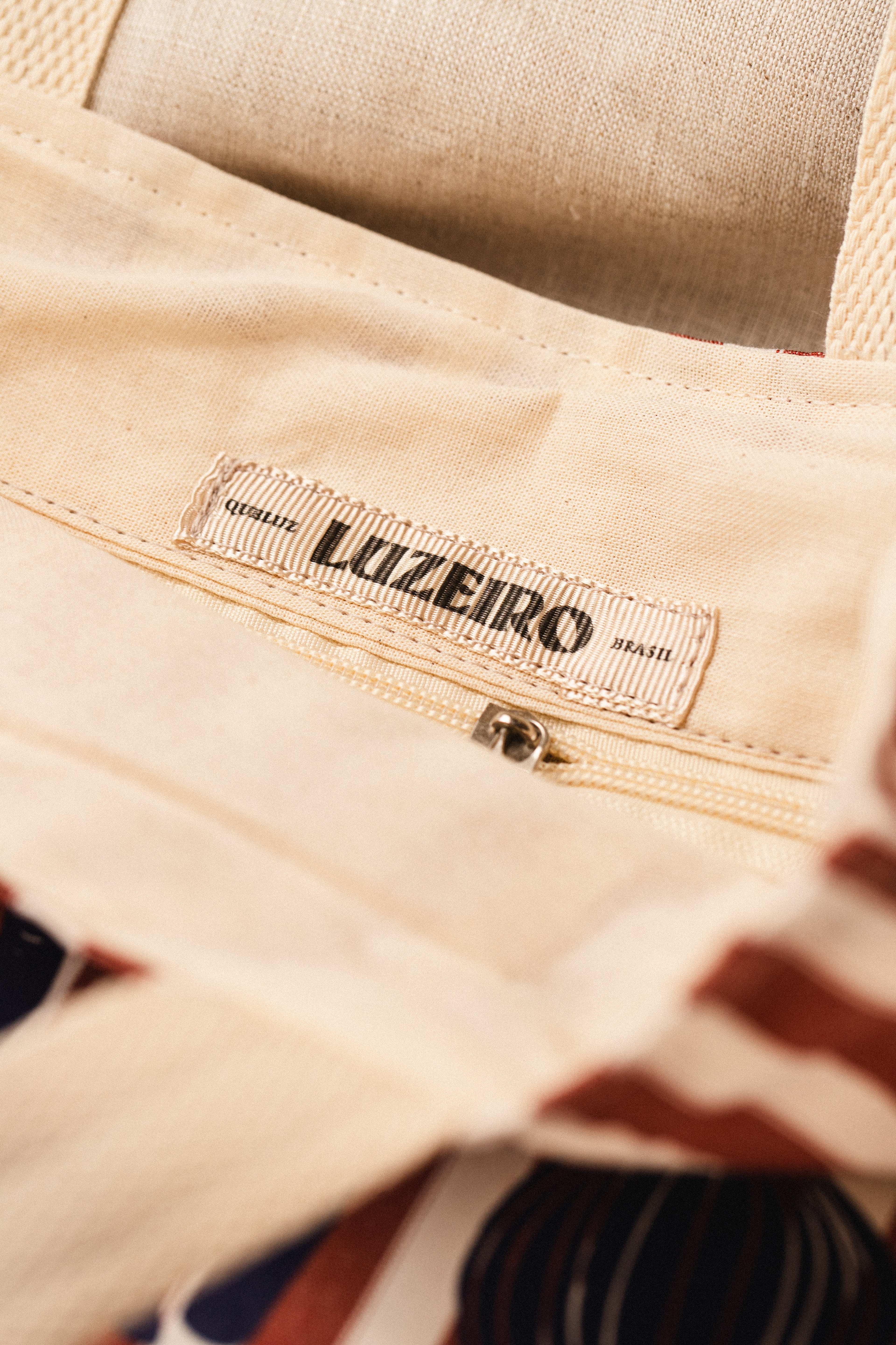 Bolsa Legumes Xadrez - Tijolo