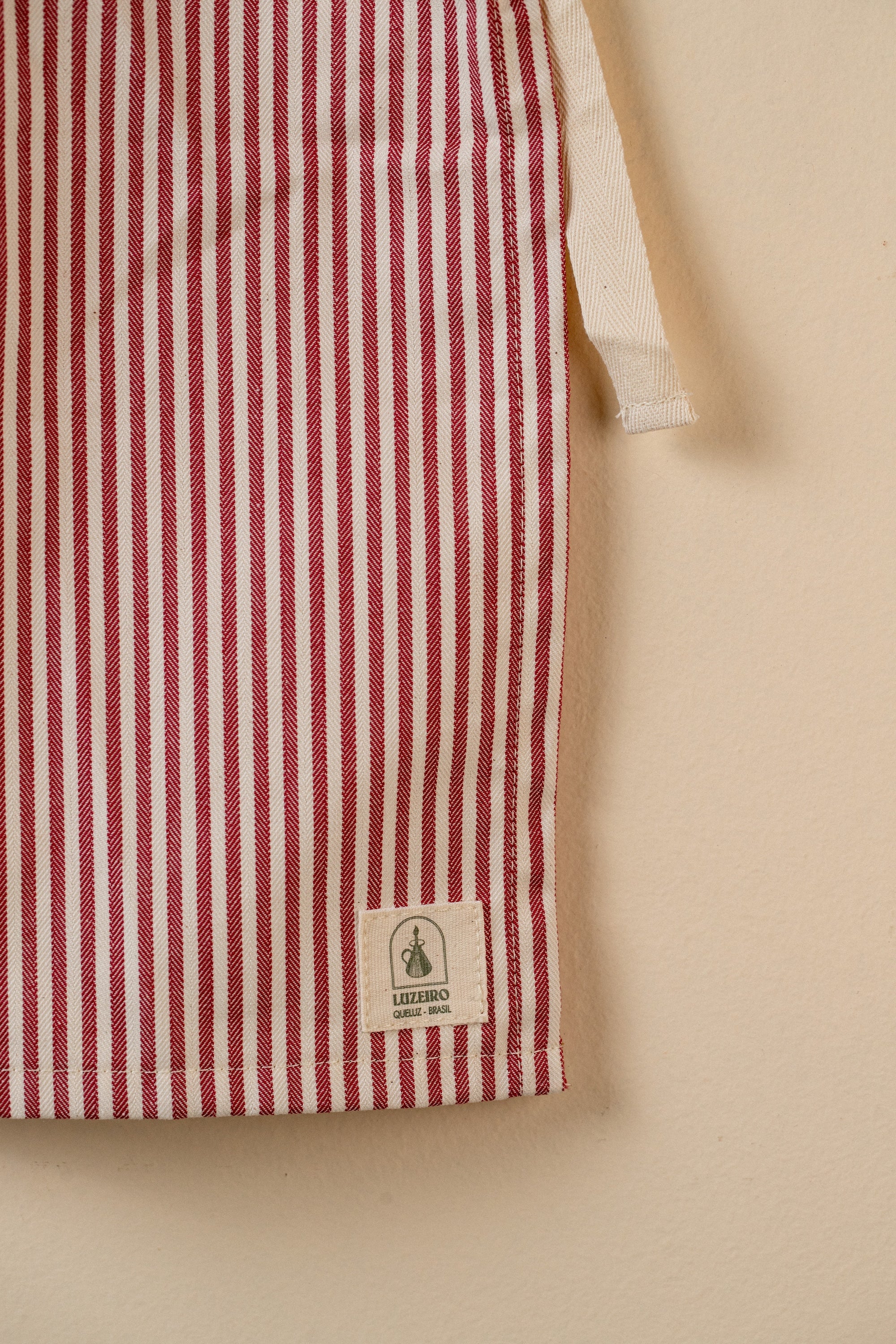 Avental Listra Luzeiro - Vermelho
