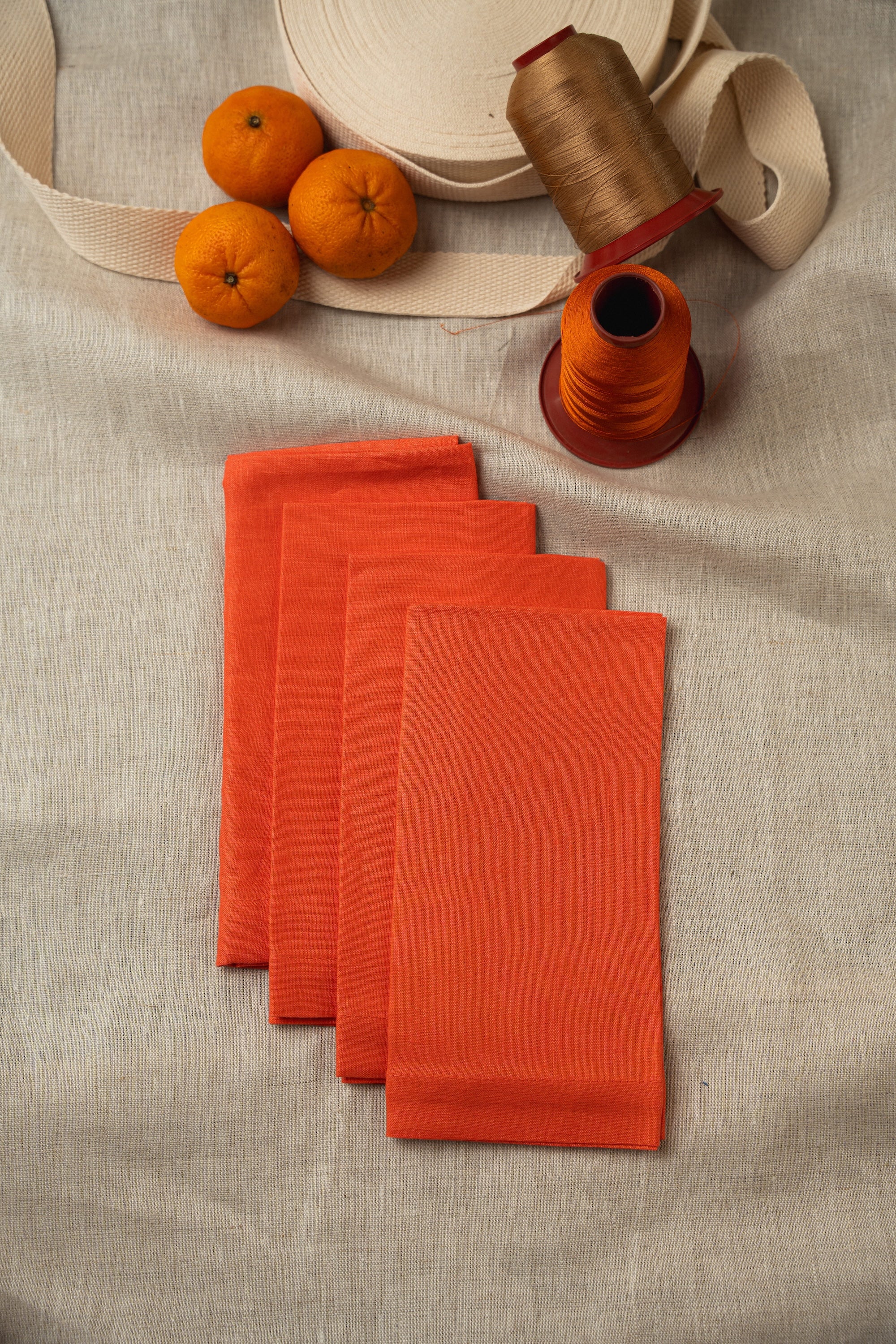 Guardanapo linho laranja
