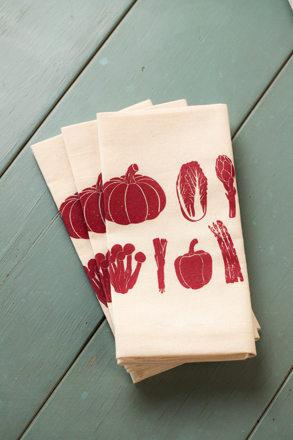 Serviette de table Légumes - Vin