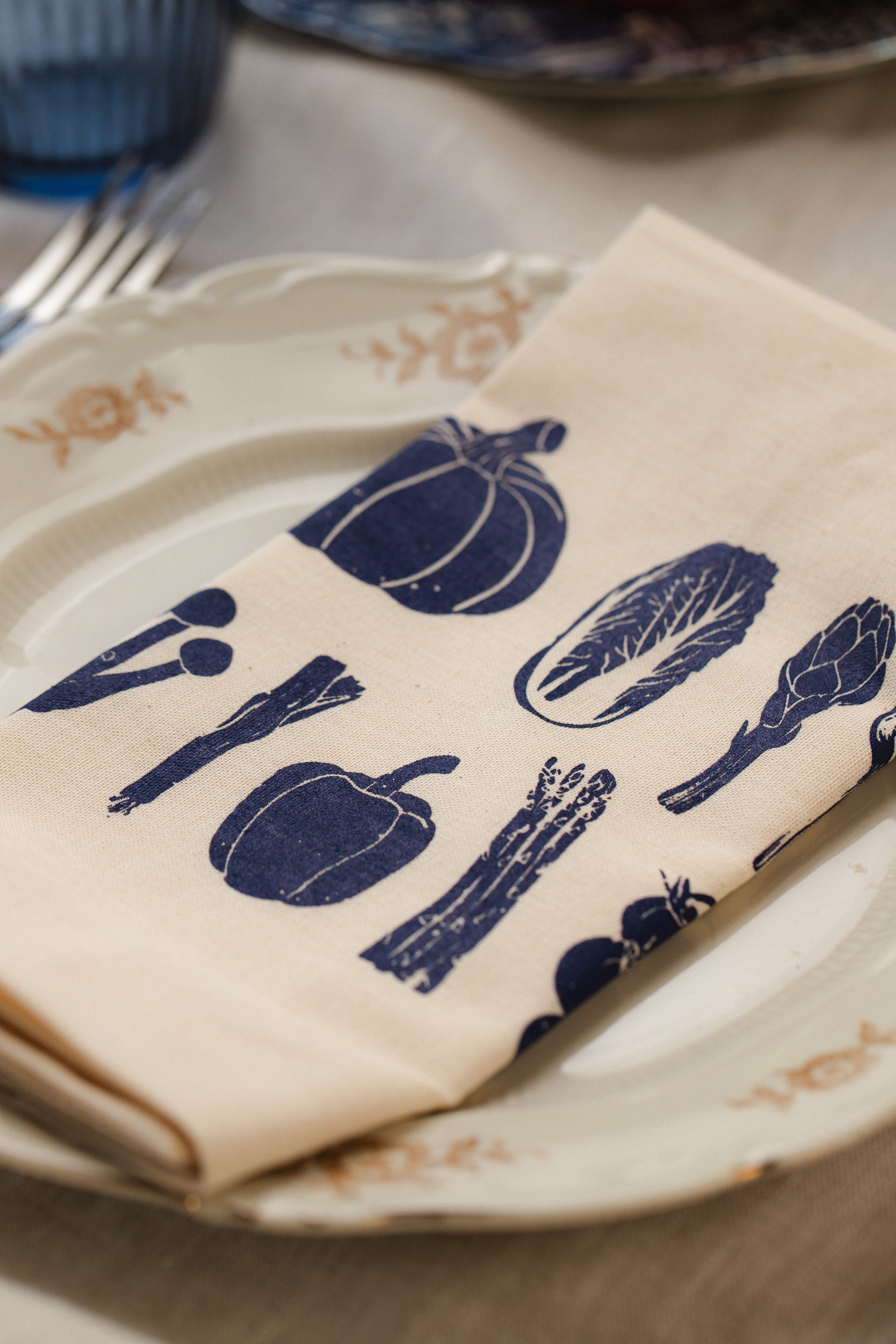 Guardanapo Legumes - Marinho