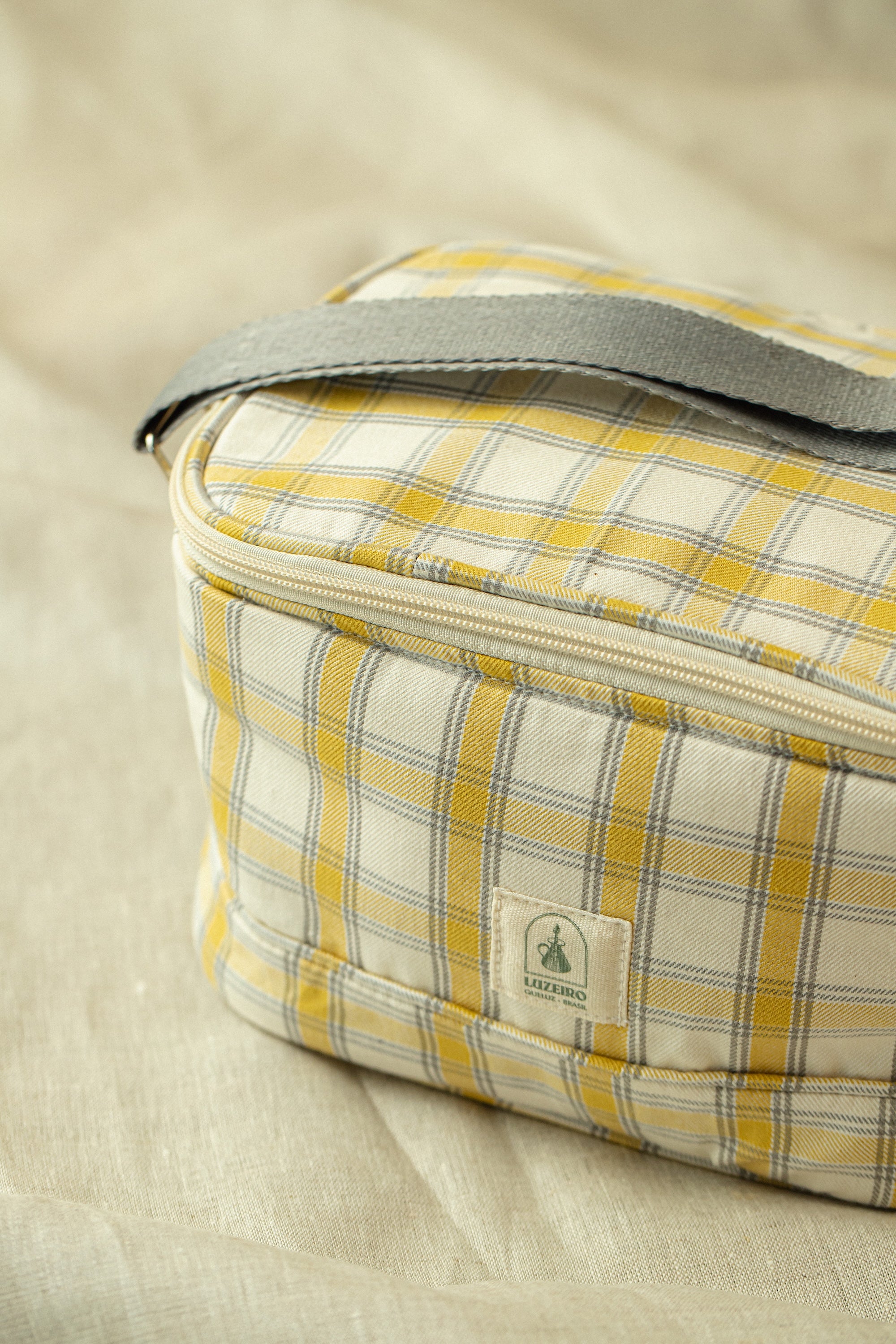 Térmica Pequena Xadrez Largo -  Amarelo