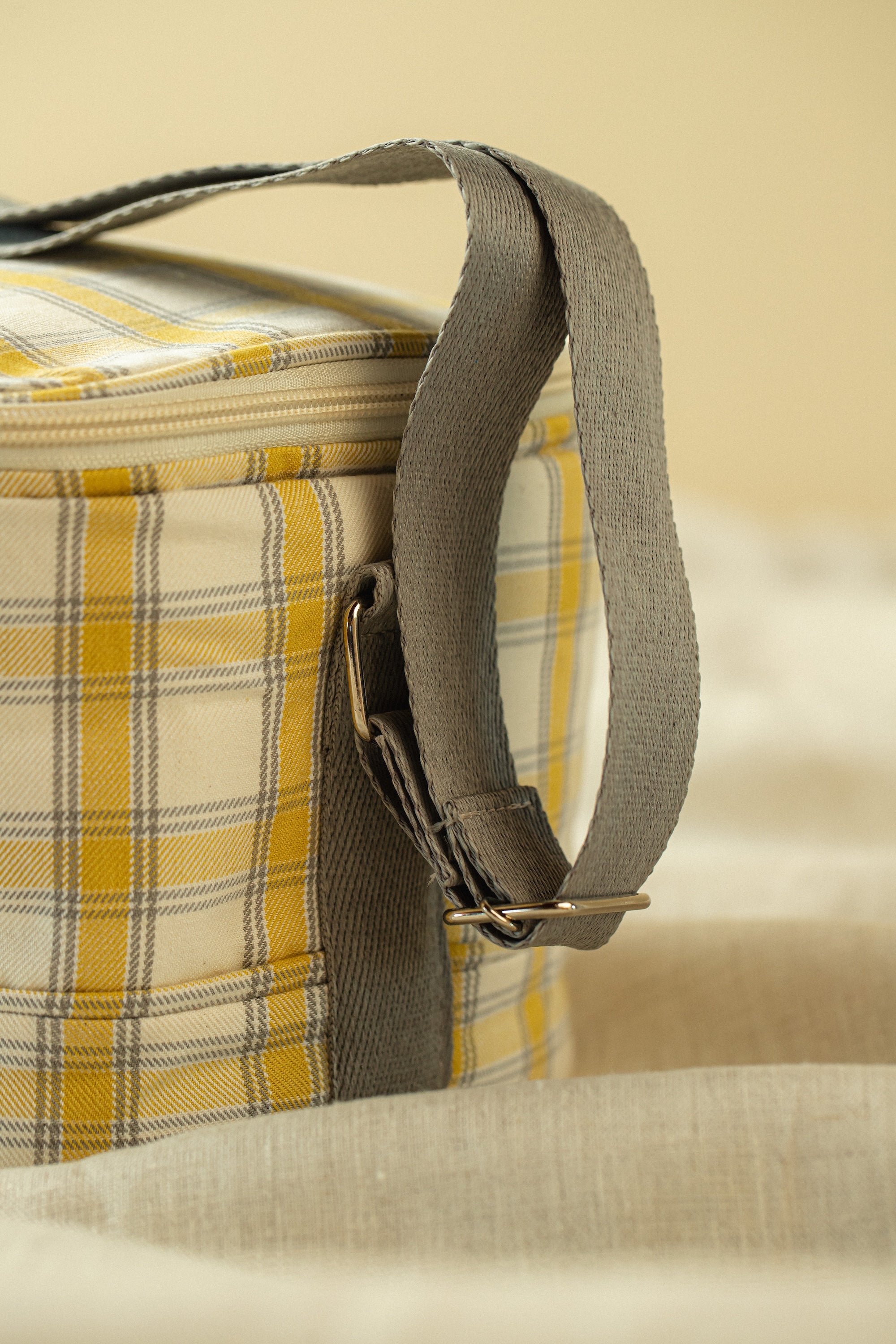 Térmica Pequena Xadrez Largo -  Amarelo