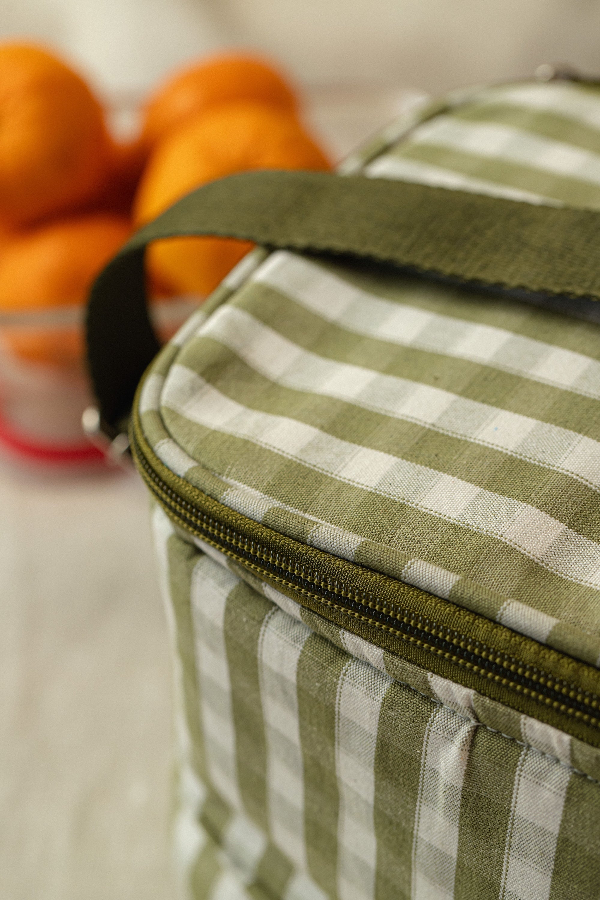 Térmica Pequena Xadrez - Musgo