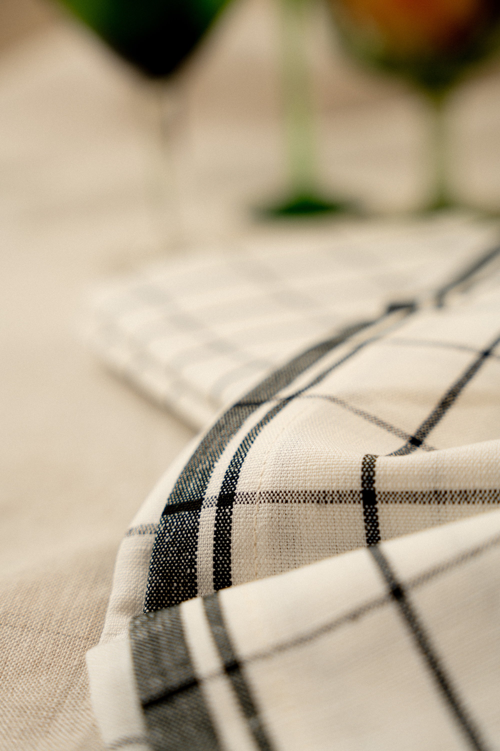 Pano de copa Xadrez preto