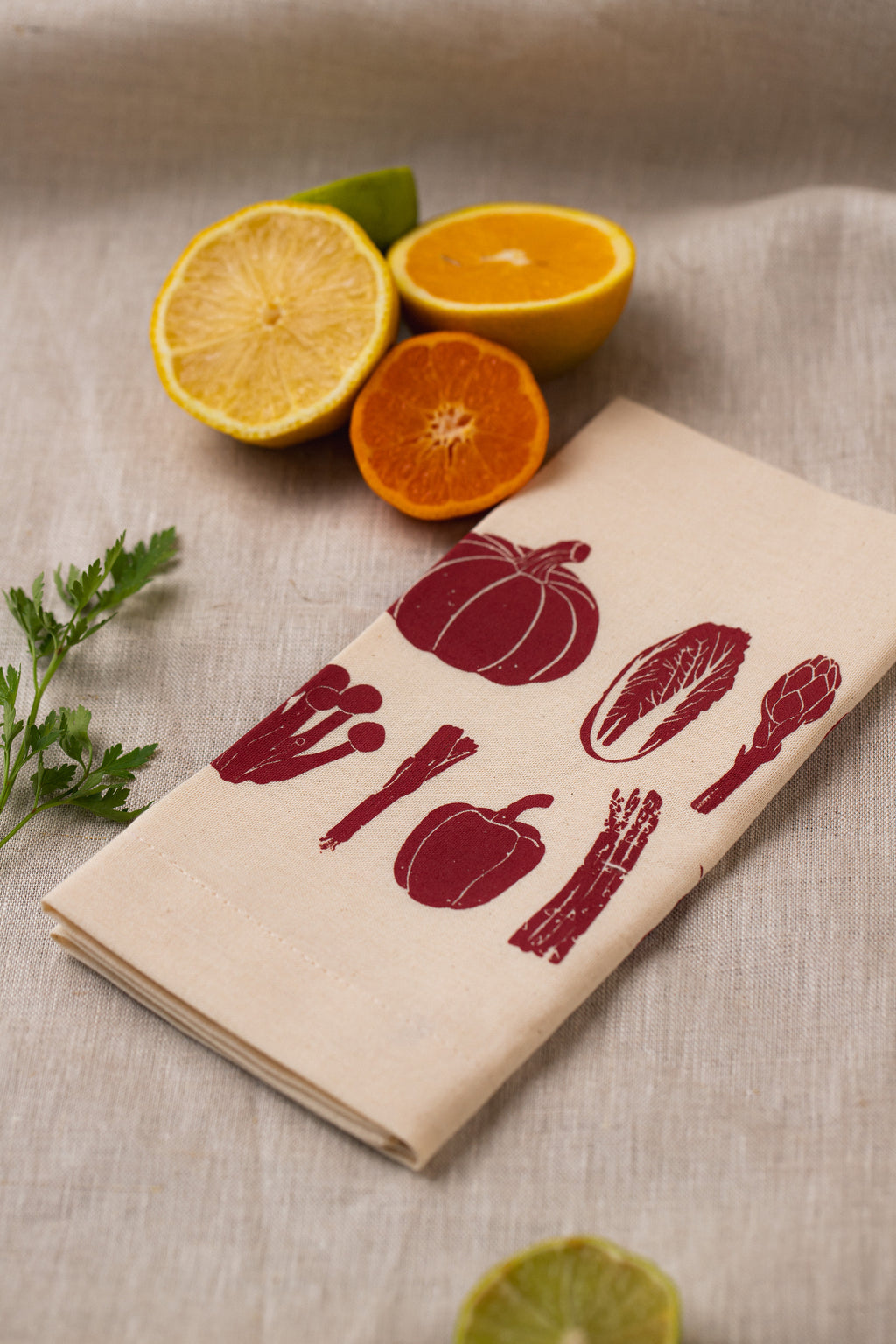 Serviette de table Légumes - Vin